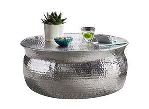 4250950272279 - WOHNLING Couchtisch Aluminium silber 750 x 750 x 310 cm