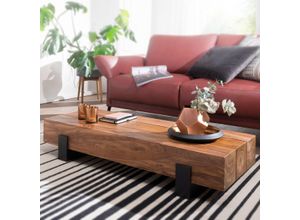 4250950275874 - WOHNLING Couchtisch Massivholz sheesham 1150 x 440 x 220 cm