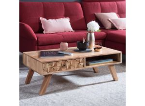 4250950275904 - WOHNLING Couchtisch Massivholz akazie 950 x 500 x 350 cm