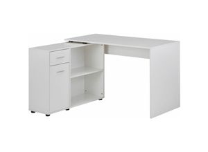 4250950296435 - Finebuy - Design Eckschreibtisch mit Regal 120 x 755 x 1065 cm Moderner Büro-Schreibtisch Computer-Tisch Arbeitszimmer Winkelschreibtisch Home