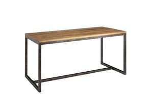 4250950298866 - FineBuy Esszimmertisch 120 x 60cm Massivholz   Metall Esstisch Küchentisch Klein