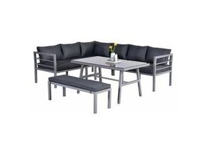 4250952330212 - BLAKES Alu Ecklounge Gartenmöbel Sitzgruppe links anthrazit