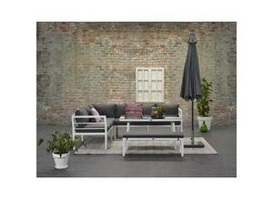 4250952330229 - BLAKES Aluminium Ecklounge Gartenmöbel Sitzgruppe links weiß