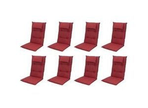 4250952337792 - 8x 6998 Hochlehner Auflagen 120x50x8cm dick Kopfkissen rot 4250952337792 - 8x 6998 Hochlehner Auflagen 120x50x8cm dick Kopfkissen rot