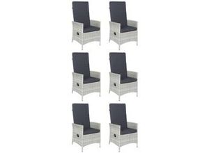 4250952341218 - Mandalika Garden MONACO MOVE Polyrattan Diningsessel Alu-Gestell icewhite