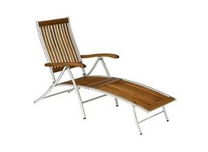 4250952344219 - Gardissimo SAIGON Edelstahl Deckchair Akazienholz 7-fach verstellbar