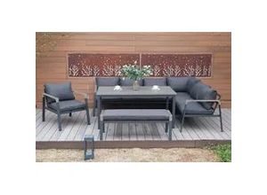 4250952345728 - Gardissimo MITO Ecklounge Gartenmöbel Sitzgarnitur Gruppe Holzoptik