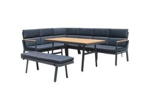 4250952345865 - Gardissimo NARA Ecklounge Gartenmöbel Sitzgruppe Holzoptik braun links