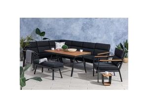 4250952345889 - Gardissimo NARA XL Ecklounge Gartenmöbel Sitzgruppe Holzoptik braun links