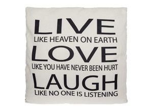 4250965940019 - Kissen mit Füllung Live like heaven white