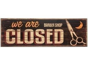 4250965940798 - Holzschild We are closed II