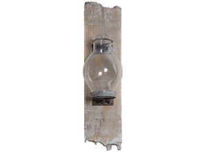 4250965951947 - Wandkerzenhalter MYFLAIR MÖBEL & ACCESSOIRES Whelon Kerzenhalter Gr B H T 11 cm x 12 cm x 39 cm braun (holzfarben) Kerzenhalter Wandleuchter Wanddeko Wanddekoration aus Holz Shabby Optik