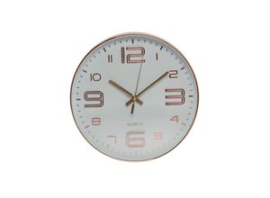 4250965953507 - Wanduhr MYFLAIR MÖBEL & ACCESSOIRES Ross Wanduhren Gr B H 1 cm x 305 cm rosa Wanduhren roségold rund Ø 305 cm modern dekorativ in Küche & Wohnzimmer