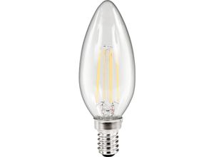 4250967307377 - Mcshine - led Filament Kerzenlampe Filed E14 4W 490 lm warmweiß klar