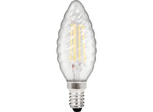 4250967311091 - Mcshine - led Filament Kerzenlampe gedreht Filed E14 4W 490 lm warmweiß klar