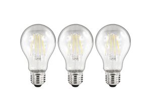 4250967316300 - Mcshine - led Filament Set 3x Glühlampe E27 4W 470lm warmweiß klar