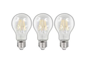 4250967316331 - Mcshine - led Filament Set 3x Glühlampe E27 6W 600lm warmweiß klar dimmbar