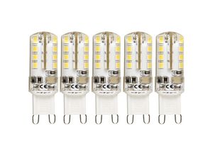 4250967316669 - Mcshine - LED-Stiftsockellampe Silicia G9 23W 180 lm warmweiß 5er-Pack