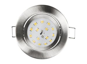 4250967318472 - Mcshine - led Einbauleuchte Slim 82x28mm 5W 400lm 4000K Edelstahl gebürstet