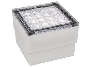 4250967318786 - Mcshine - LED-Bodenleuchte Pflasterstein 10x10x7cm 80lm IP65 warmweiß 230V 15W