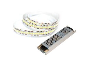 4250967326941 - - LED-Stripe set 204LED m 1700lm m 18W m neutralweiß 5m Rolle 100W Trafo