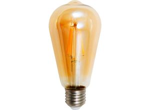 4250967327627 - Mcshine - led Filament Glühlampe Retro E27 4W 420lm warmweiß goldenes Glas