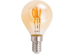 4250967331839 - Mcshine - led Filament Tropfenlampe Retro E14 1W 90lm warmweiß goldenes Glas