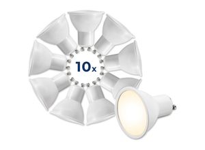 4250967339422 - Mcshine - LED-Strahler MS-60-10 GU10 6W 510lm 3000K warmweiß10er-Pack