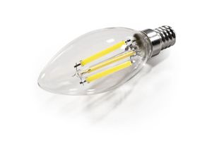 4250967340169 - Mcshine - led Filament Kerzenlampe Filed 3000K E14 6W 1055lm 230V warmweiß