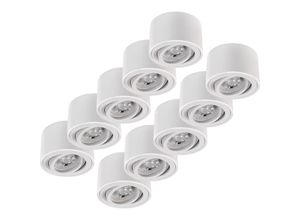 4250967341616 - Mcshine - LED-Aufbauleuchte 5W 400Lumen 3000K ØxH 80x50mm 10er-Pack