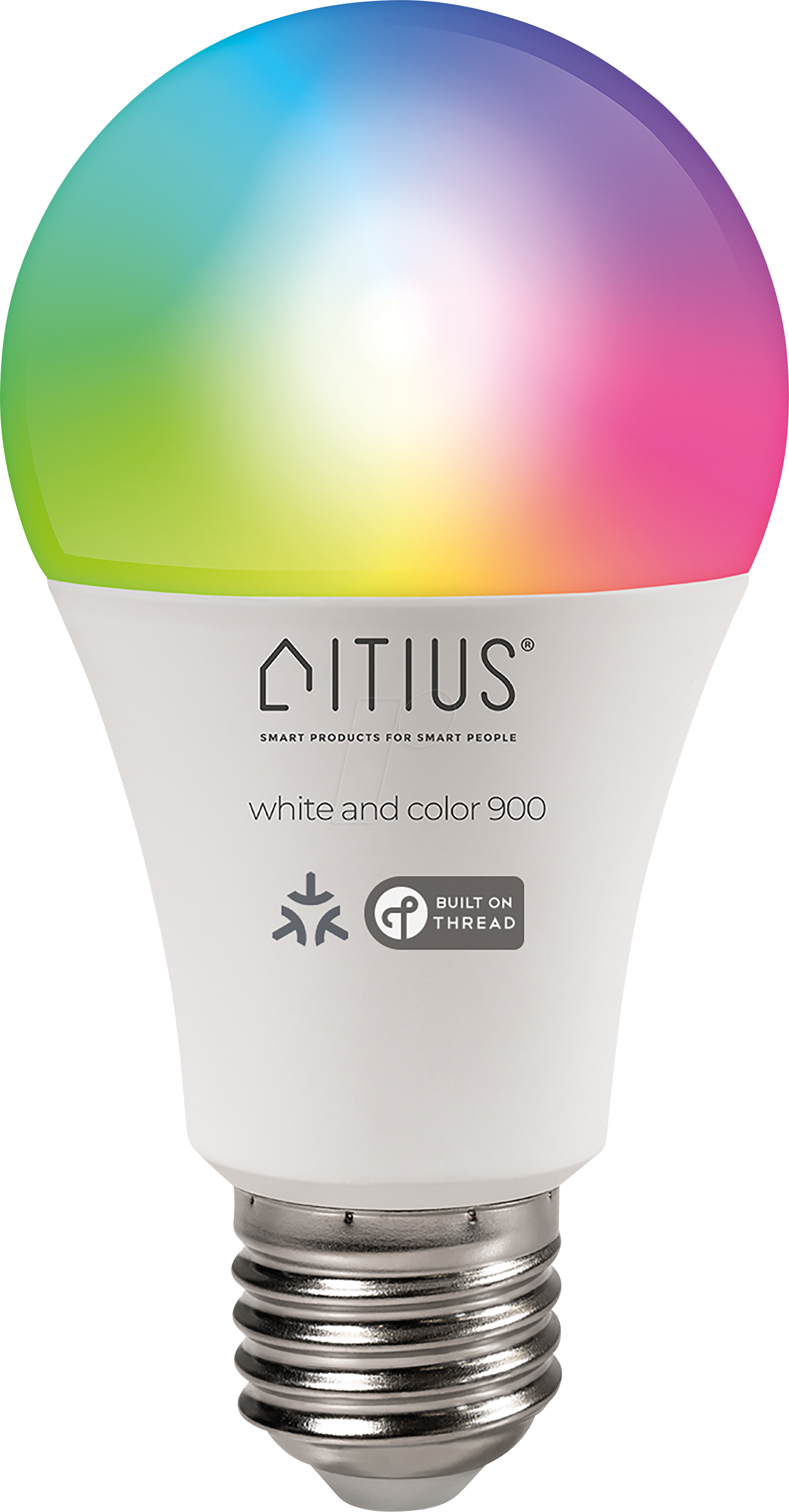 4250967342590 - LED-Glühbirne ITIUS E27 900lm RGB + CCT matter über Thread