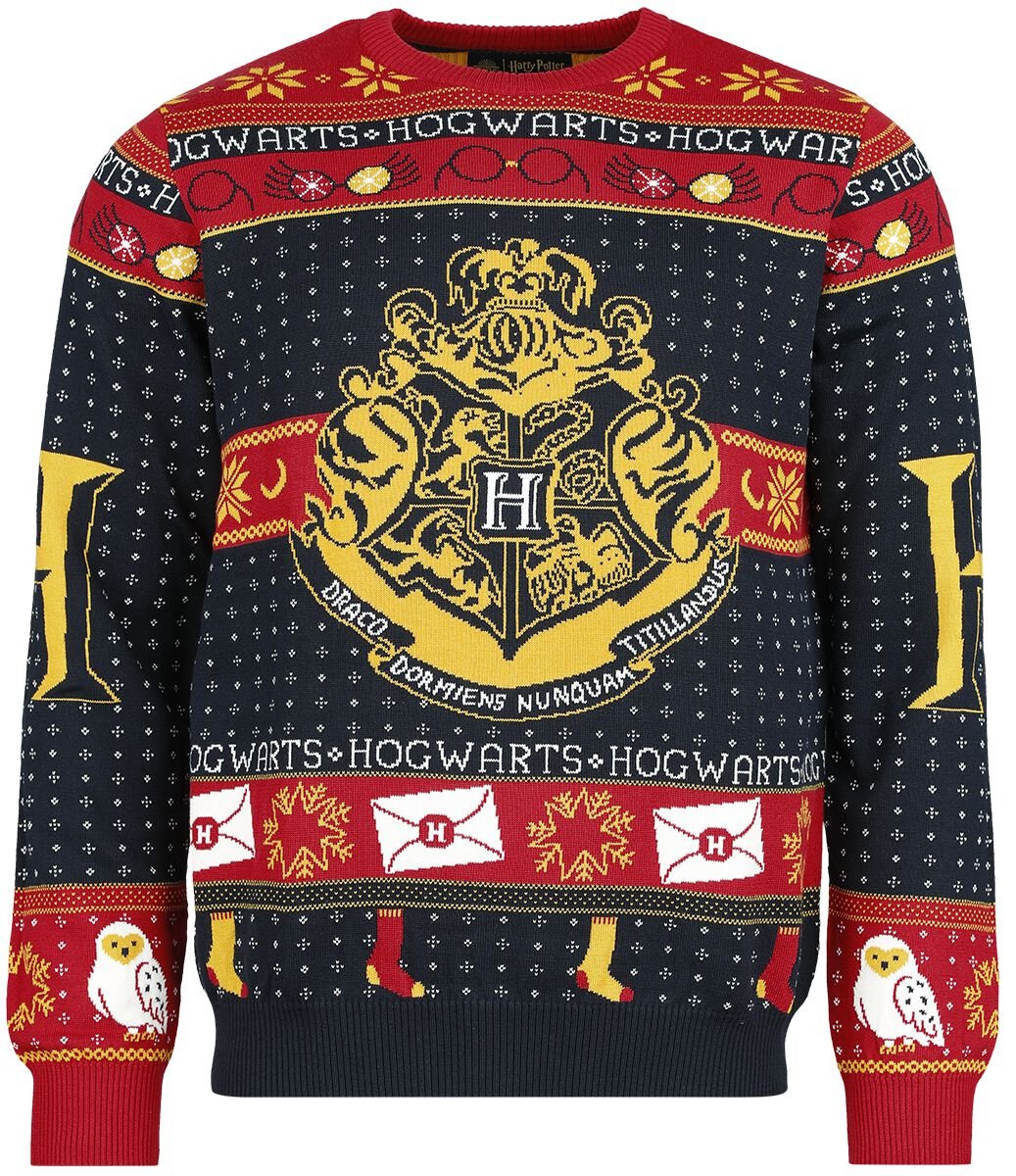 4250979864684 - Hogwarts Weihnachtspullover multicolor in S