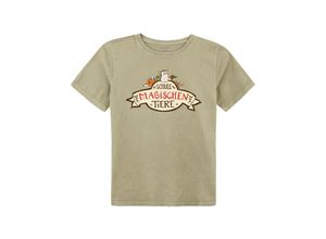 4250979865117 - tausendkind collection - T-Shirt SCHULE DER MAGISCHEN TIERE in olive Gr128