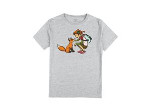 4250979865254 - tausendkind collection - T-Shirt IDA & RABBAT in grau meliert Gr128