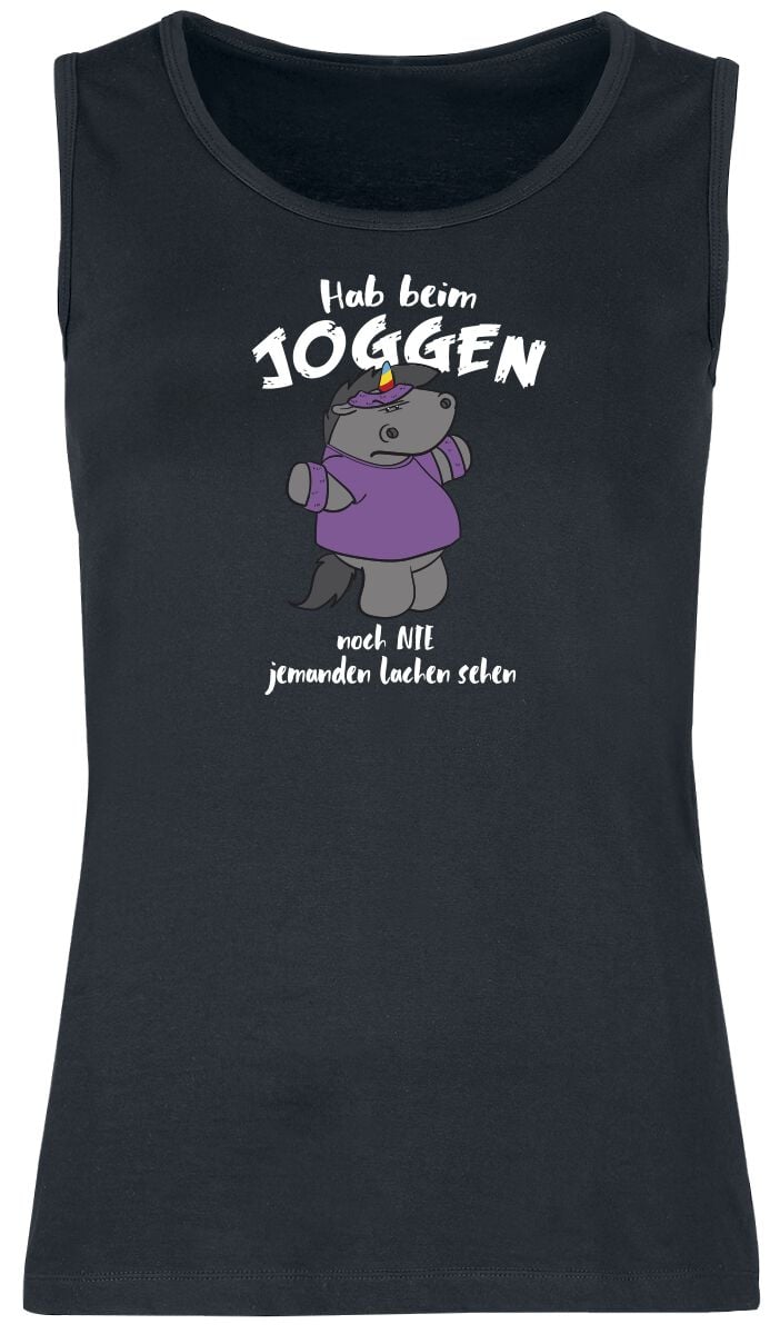 4250979867708 - Grummeleinhorn - Joggen Tank-Top schwarz in XL 4250979867708 - Grummeleinhorn - Joggen Tank-Top schwarz in XL