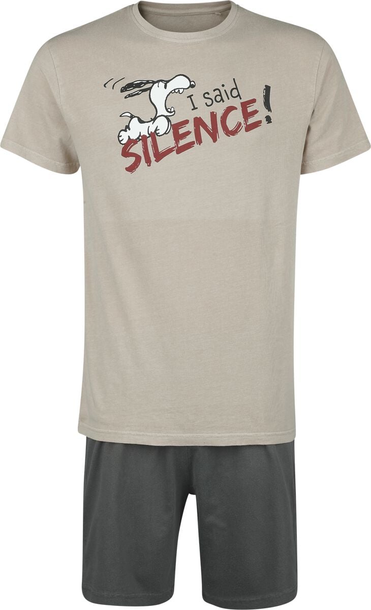 4250979868163 - Snoopy - I Said Silence Schlafanzug multicolor in XL