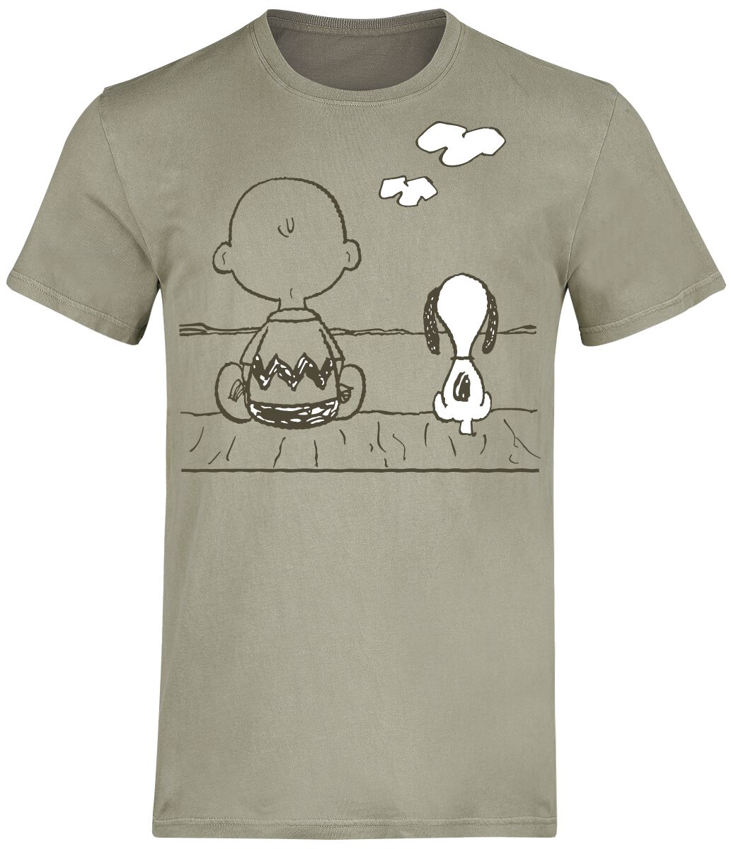 4250979868507 - Charlie Brown und Snoopy T-Shirt grün in S