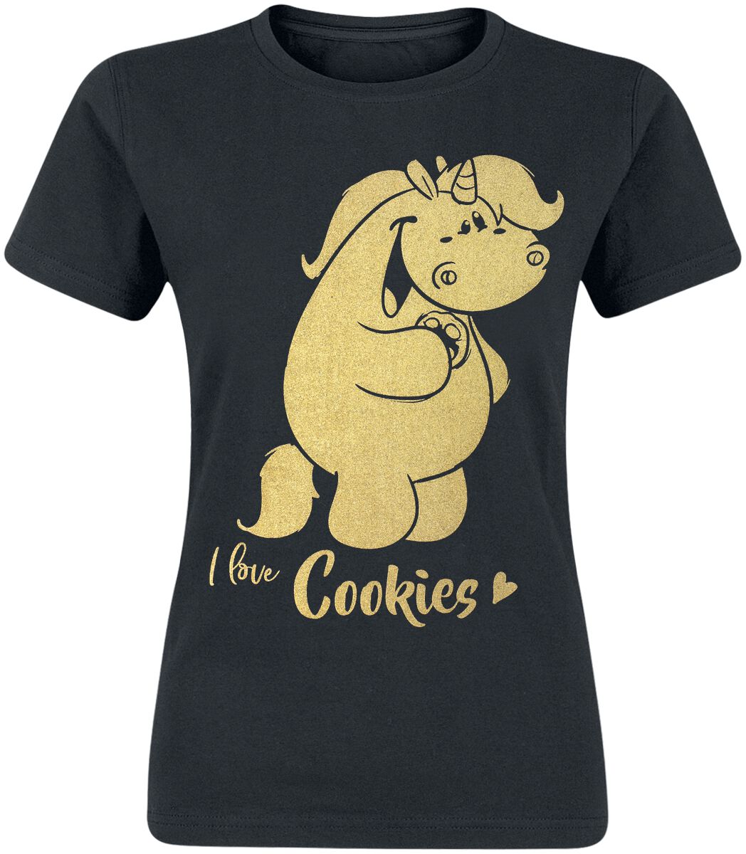 4250979869009 - Grummeleinhorn - I Love Cookies T-Shirt schwarz in S