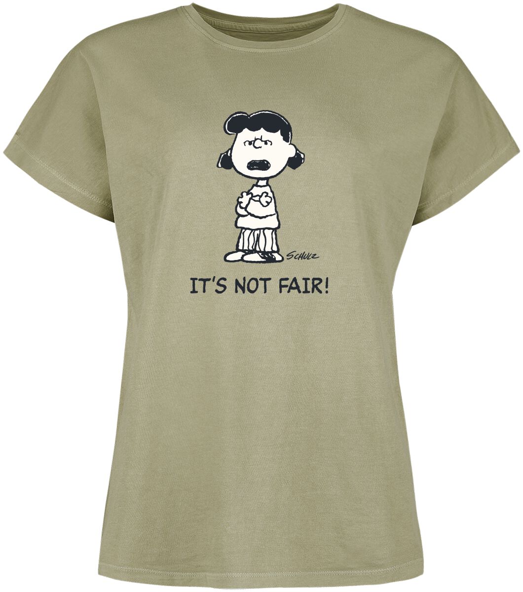 4250979869238 - Lucy van Pelt - It´s Not Fair! T-Shirt grün in 3XL