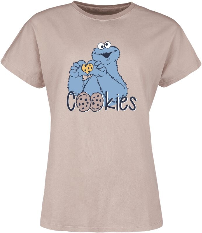 4250979869320 - Krümelmonster - Cookies T-Shirt altrosa in M