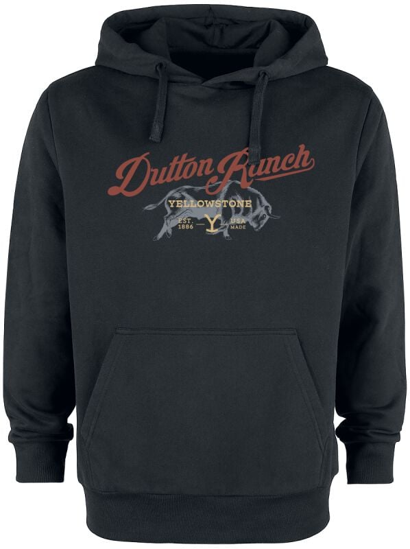 4250979871354 - Dutton Ranch Kapuzenpullover schwarz in S