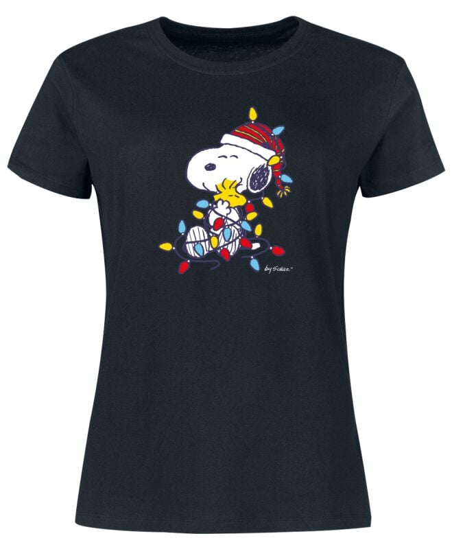 4250979872320 - Snoopy und Woodstock T-Shirt schwarz in M