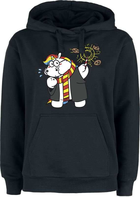 4250979872658 - Grummeleinhorn - Magic Kapuzenpullover schwarz in S 4250979872658 - Grummeleinhorn - Magic Kapuzenpullover schwarz in S
