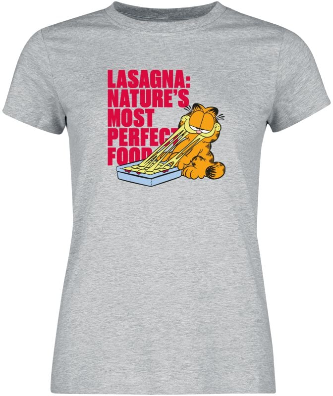 4250979872757 - Lasagna Girl Shirt T-Shirt grau meliert in S