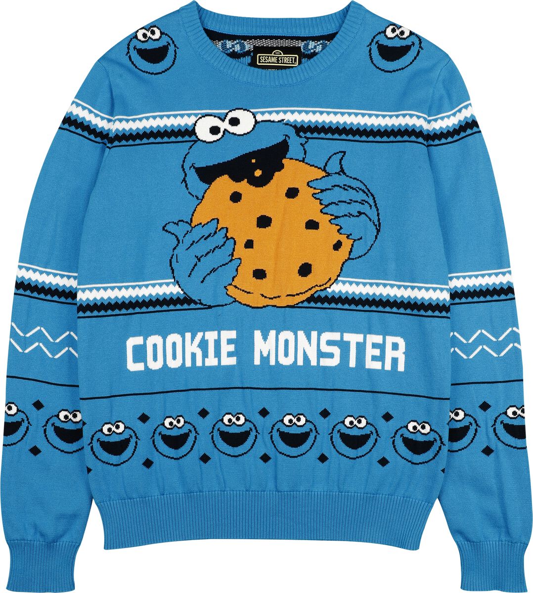 4250979875819 - Kids - Cookie Monster Sweatshirt multicolor in 152