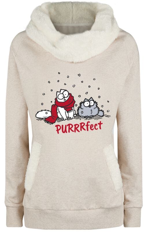 4250979876724 - Simons Cat Purrrfect Sweatshirt beige in M