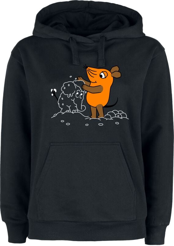 4250979876946 - Die Maus Kapuzenpullover schwarz in S 4250979876946 - Die Maus Kapuzenpullover schwarz in S