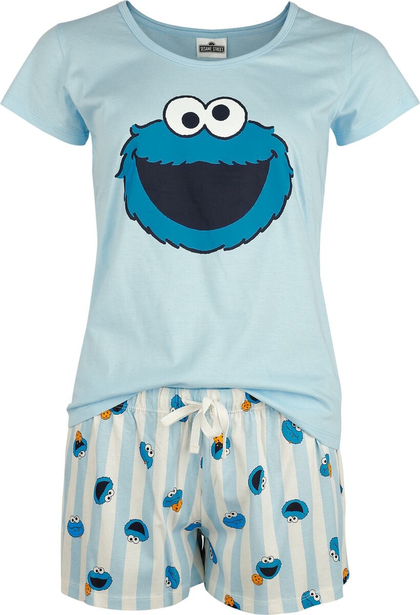 4250979878452 - Krümelmonster Schlafanzug multicolor in S