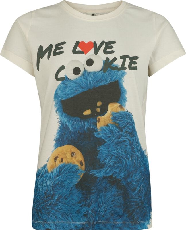 4250979878520 - Cookie Monster - Krümelmonster - Me Love Cookie T-Shirt multicolor in M