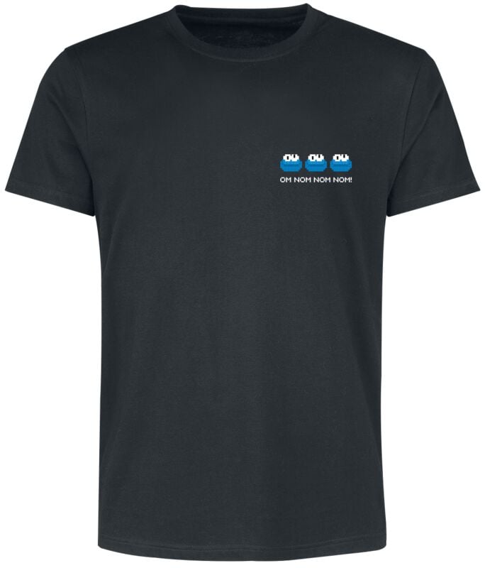 4250979878704 - Cookie Monster - Krümelmonster T-Shirt schwarz in M